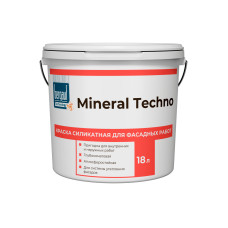 Mineral Techno U силикатная краска база A, 18 л