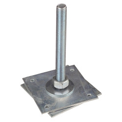 Анкер регулировочный оцинкованный М20 h200 120х120х4 мм