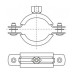 Хомут для круглых воздуховодов d160 мм оцинкованный