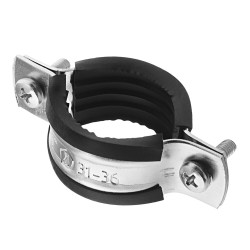 Хомут сантехнический 1" 32-35 мм оцинкованная сталь (50 шт.) Хомут сантехнический 1" 32-35 мм оцинкованная сталь (50 шт.)