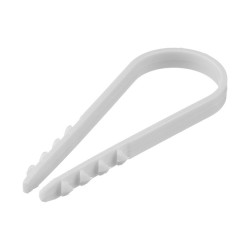 Дюбель-хомут для круглого кабеля Tech-Krep 19-25 мм белый (100 шт.)
