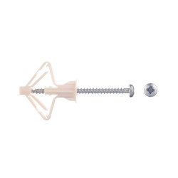 Дюбель для листовых материалов Sormat OLA 4x60 мм нейлон с шурупом (50 шт.)