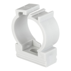 Крепеж-клипса для труб 20 мм Greenel с фиксатором серая (100 шт.) (GE50181) Крепеж-клипса для труб 20 мм Greenel с фиксатором серая (100 шт.) (GE50181)