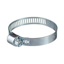 Хомут червячный обжимной 1 7/8 29-48 мм оцинкованная сталь