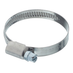 Хомут червячный обжимной 32-50 мм нержавеющая сталь (2 шт.) Хомут червячный обжимной 32-50 мм нержавеющая сталь (2 шт.)