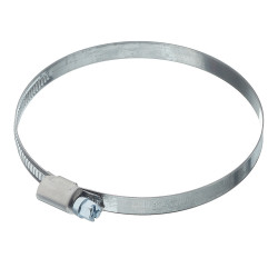 Хомут червячный обжимной 80-100 мм нержавеющая сталь (2 шт.) Хомут червячный обжимной 80-100 мм нержавеющая сталь (2 шт.)