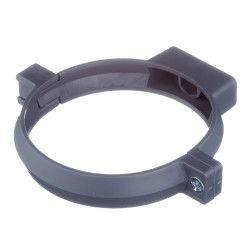 Хомут сантехнический 110 мм пластик с дюбелем для крепления трубы (2 шт.) Хомут сантехнический 110 мм пластик с дюбелем для крепления трубы (2 шт.)