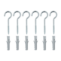 Шуруп-полукольцо с дюбелем 4,0x50 мм SX- 6 Wkret-met (6 шт.) Шуруп-полукольцо с дюбелем 4,0x50 мм SX- 6 Wkret-met (6 шт.)