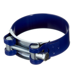 Хомут силовой Hard-Fix 64-67 мм оцинкованная сталь с полимерным покрытием одноболтовый