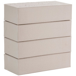 Кирпич полнотелый лицевой светло-серый ЛСР М-400 гладкий, 250х120х65