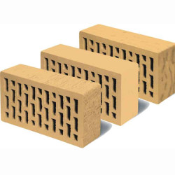 Кирпич лицевой соломенный пустотелый Кирпич лицевой соломенный пустотелый