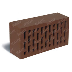 Кирпич лицевой коричневый пустотелый