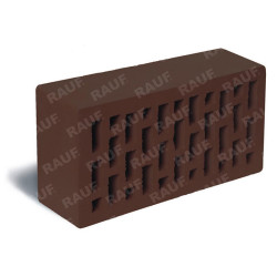 Кирпич лицевой темно-коричневый пустотелый