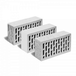 Кирпич лицевой светло-серый пустотелый Кирпич лицевой светло-серый пустотелый