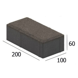 ПЛИТКА ТРОТУАРНАЯ КИРПИЧИК-1 1П.6 200Х100Х60 ММ ЧЕРНЫЙ ПЛИТКА ТРОТУАРНАЯ КИРПИЧИК-1 1П.6 200Х100Х60 ММ ЧЕРНЫЙ