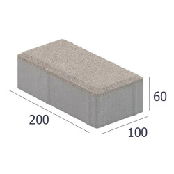 ПЛИТКА ТРОТУАРНАЯ КИРПИЧИК-1 1П.6 200Х100Х60 ММ СЕРЫЙ ПЛИТКА ТРОТУАРНАЯ КИРПИЧИК-1 1П.6 200Х100Х60 ММ СЕРЫЙ