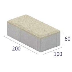 ПЛИТКА ТРОТУАРНАЯ КИРПИЧИК-1 1П.6 200Х100Х60 ММ ЖЕЛТЫЙ ПЛИТКА ТРОТУАРНАЯ КИРПИЧИК-1 1П.6 200Х100Х60 ММ ЖЕЛТЫЙ