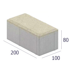 ПЛИТКА ТРОТУАРНАЯ КИРПИЧИК-2 1П.8 200Х100Х80 ММ ЖЕЛТЫЙ ПЛИТКА ТРОТУАРНАЯ КИРПИЧИК-2 1П.8 200Х100Х80 ММ ЖЕЛТЫЙ