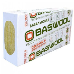 Плита минераловатная BASWOOL Руф B 160 1200х600х100 160 кг/м3 2 шт