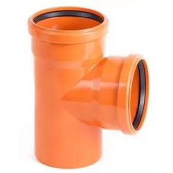 Тройник для наружной канализации НПВХ 110/110/90