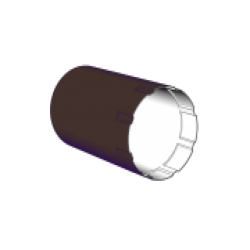 Труба круглая соединительная D90 1м