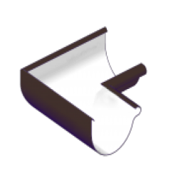 Угол желоба внутренний D125/90гр.