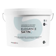 Краска моющаяся Pragmatic Elegance Satin база А белая 9 л