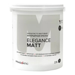 Краска моющаяся Pragmatic Elegance Matt база А белая 9 л
