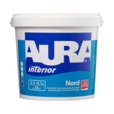 Краска интерьерная Aura Interior Nord база А белая 2,7 л