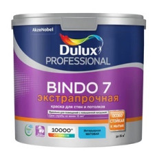 Краска моющаяся Dulux Bindo 7 экстрапрочная база BС бесцветная 2,25 л