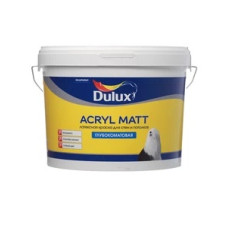 Краска интерьерная Dulux Acryl Matt для стен и потолков база BW белая 9 л