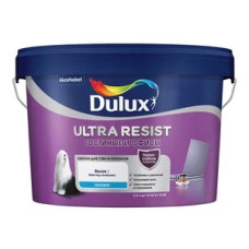 Краска моющаяся Dulux Ultra Resist гостиные и офисы база BW белая 2,5 л