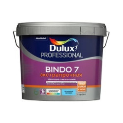 Краска моющаяся Dulux Bindo 7 экстрапрочная база BW белая 9 л Краска моющаяся Dulux Bindo 7 экстрапрочная база BW белая 9 л