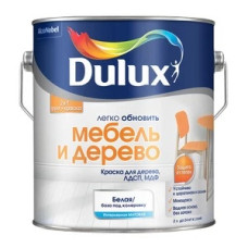 Краска Dulux Мебель и Дерево основа BC бесцветная матовая 2 л