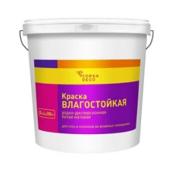 Краска влагостойкая Corsa Deco белая 25 кг Краска влагостойкая Corsa Deco белая 25 кг