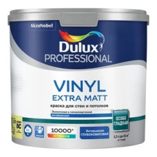 Краска моющаяся Dulux Vinyl Extra Matt база BC бесцветная 2,25 л