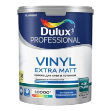 Краска моющаяся Dulux Vinyl Extra Matt база BC бесцветная 0,9 л