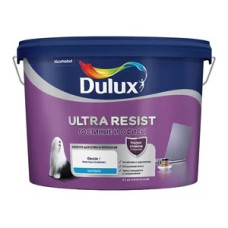 Краска моющаяся Dulux Ultra Resist гостиные и офисы база BW белая 9 л