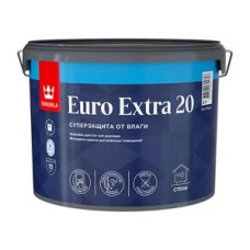 Краска моющаяся Tikkurila Euro Extra 20 база А белая 9 л