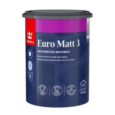 Краска интерьерная Tikkurila Euro Matt 3 база А белая 0,9 л