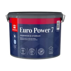 Краска моющаяся Tikkurila Euro Power 7 база С бесцветная 2,7 л