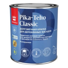 Краска фасадная по дереву Tikkurila Pika-Teho Classic водно-дисперсионная база A белая 0,9 л