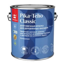 Краска фасадная по дереву Tikkurila Pika-Teho Classic водно-дисперсионная база A белая 2,7 л