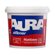 Краска моющаяся Aura Interior Mattlatex база TR бесцветная 2,7 л