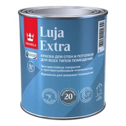 Краска моющаяся Tikkurila Luja Extra матовая база С бесцветная 2,7 л Краска моющаяся Tikkurila Luja Extra матовая база С бесцветная 2,7 л