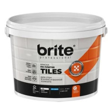 Краска влагостойкая Brite по плитке база А белая 2,5 л