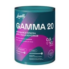 Краска моющаяся Lavelly Gamma 20 база A белая 0,9 л