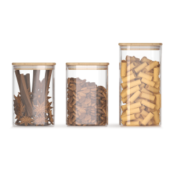 Набор банок для сыпучих продуктов Набор банок для сыпучих продуктов