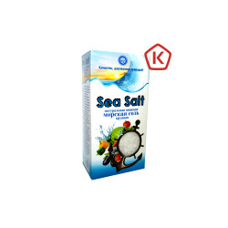 Морская соль, пачка по 0,6 кг, пищевая молотая, высший сорт, 3 помол (крупная)