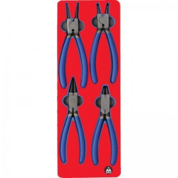 МАСТАК Набор съемников стопорных колец, ложемент, 4 предмета